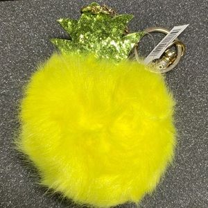 Plush pineapple keychain